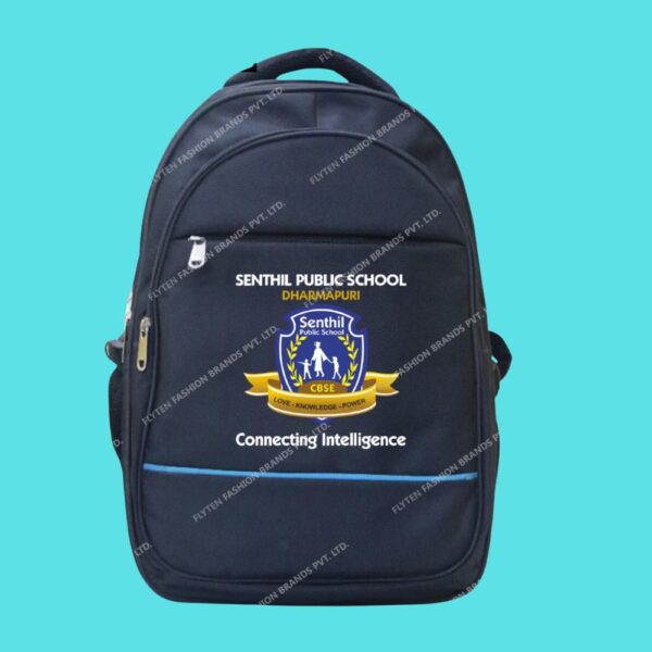 Polyester Black Custom School Backpacks, Promotional School bags