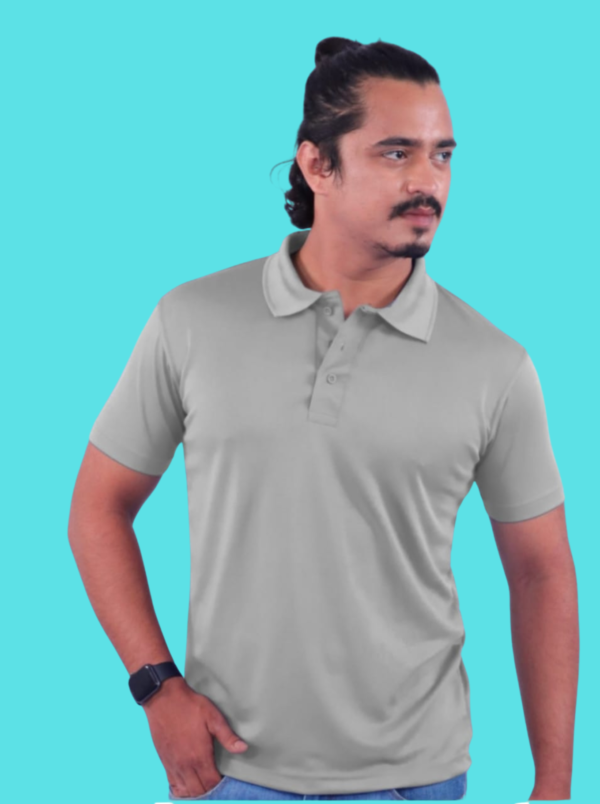Grey Honeycomb Polo Half Sleeve 180GSM T-shirts