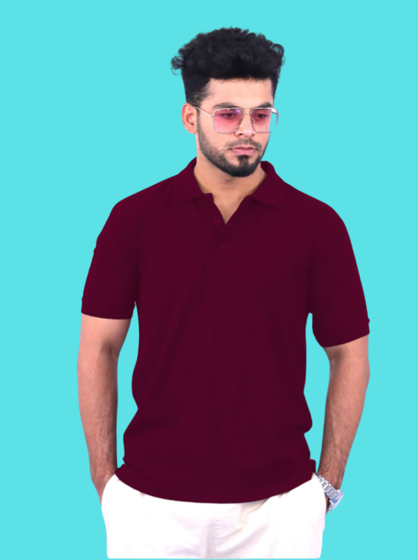 Maroon Premium Cotton Polo 240GSM TShirts